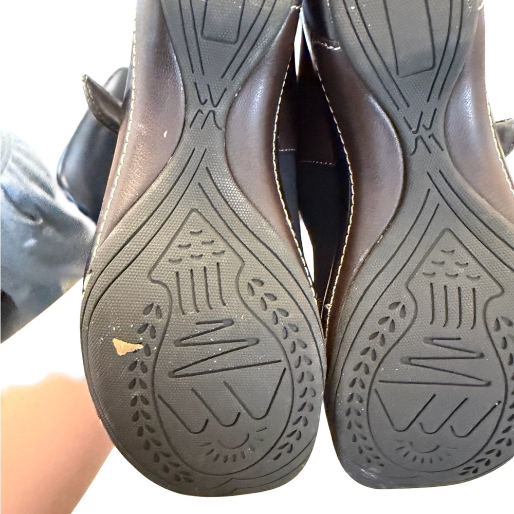 Rialto Black and Brown Mary Jane Clog Mule - Picture 6 of 7